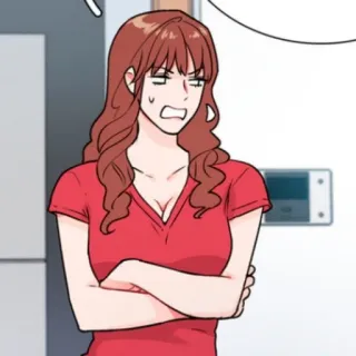 🧶 woman, female, character, cartoon, person telegram sticker