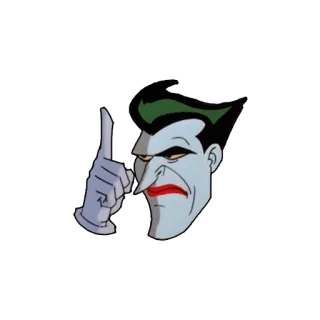 👆 Joker Batman Joker, Bösewicht, Comic, DC Comics, Finger zeigen, Cartoon whatsapp sticker