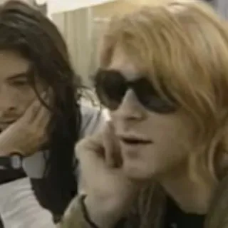 🧐 Kurt Cobain músico, cantor, rock, óculos, grunge, nirvana telegram sticker