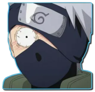 😳 Kakashi Naruto anime, manga, Kakashi, Naruto, ninja, character telegram sticker