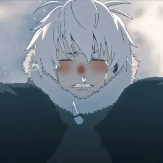 🎭 Anime, Llorando, Triste, Emocional, Personaje, Dibujos animados whatsapp sticker