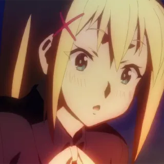 🛡 Darkness Konosuba アニメ, このすば, ダクネス, キャラクター, 金髪, 女の子 telegram sticker