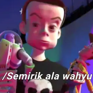😁 Sid Phillips Toy Story /Semirik ala wahyu Toy Story, Sid Phillips, Film d'animation, Disney, Pixar telegram sticker