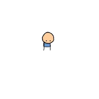 😶 omino stilizzato, cartone animato, personaggio, semplice telegram sticker