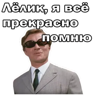 😎 Лёлик, я всё прекрасно помню whatsapp sticker