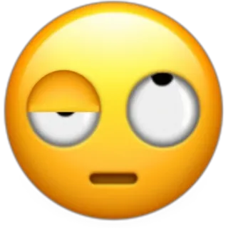 🙄 Emoji, Augenrollen, Ausdruck, Gelbes Gesicht, Sarkasmus, Missbilligung telegram sticker