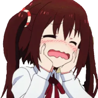 😳 动漫, 女孩, 可爱, 快乐, 卡通 telegram sticker