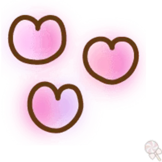🍥 rosa, cuori, adesivo, carino, amore, kawaii telegram sticker