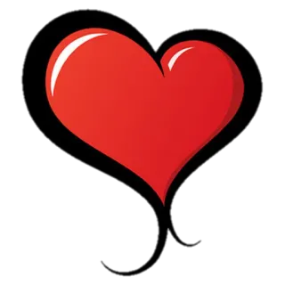 ❤ сердце, любовь, красный, день святого валентина, символ telegram sticker