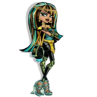 😎 Cleo de Nile Monster High Cleo de Nile, Monster High, cartoon, egyptian, monster telegram sticker