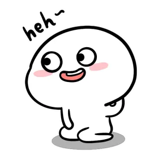 😅 heh~ cute, cartoon, happy, playful telegram sticker