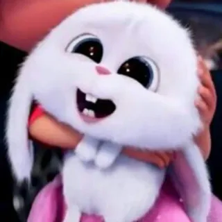 😋 Snowball The Secret Life of Pets うさぎ, 可愛い, バニー, 動物, ペット, 漫画, アニメ telegram sticker