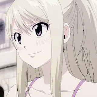 🥰 Lucy Heartfilia Fairy Tail Anime, Fairy Tail, Lucy Heartfilia, Mago/Maga, Rubia whatsapp sticker