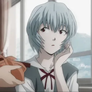 😶 Rei Ayanami Neon Genesis Evangelion Anime, Personaje, Regalo, Evangelion, Rei telegram sticker