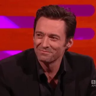 🐺 Hugh Jackman actor, celebrity, smile, man, portrait whatsapp sticker