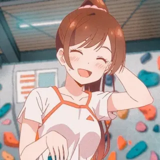 🍾 anime, girl, character, cartoon, illustration, art telegram sticker