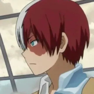 ❄️ Shoto Todoroki My Hero Academia Anime, Manga, Shoto Todoroki, My Hero Academia, Postać telegram sticker