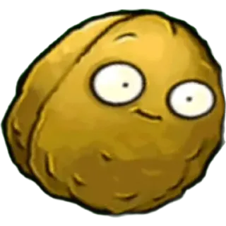 🌰 Wall-nut Plants vs Zombies plants vs zombies, wall-nut, video game, character, plant, nut whatsapp sticker