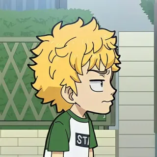 ⚜ STRI Anime, Junge, Cartoon, Porträt, Aufkleber telegram sticker