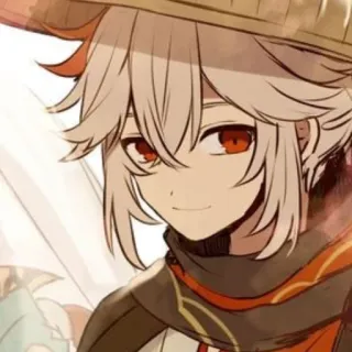 🙂 Kaedehara Kazuha Genshin Impact 动漫, 角色, 游戏, 枫原万叶, 原神 telegram sticker