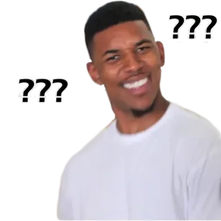 ❓ ??? domanda, confuso, insicuro, meme, Nick Young telegram sticker