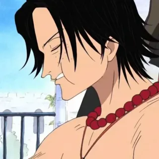 ⛓️ Portgas D. Ace One Piece 애니메이션, 원피스, 포트거스 D. 에이스, 에이스, 해적, 소년 telegram sticker