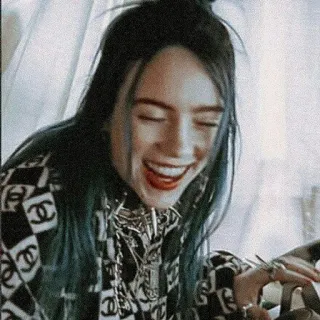 😆 Billie Eilish บิลลี ไอลิช, นักร้อง, ป๊อป, นักดนตรี, คนดัง, ศิลปิน telegram sticker