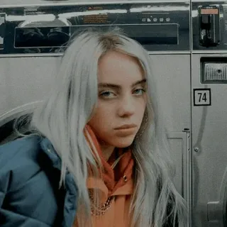😒 Billie Eilish Billie Eilish, cantante, celebridad, músico, estrella pop telegram sticker