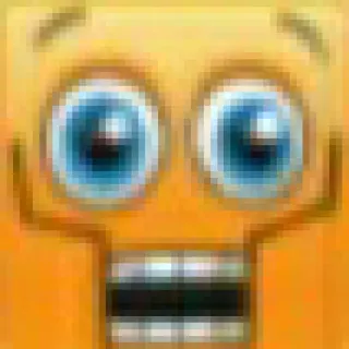 🤨 emoji, shocked, yellow, surprised, scared whatsapp sticker