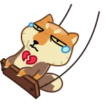 💔 难过, 狗, 哭, 心碎, 破碎的心, 情绪化, 卡通 telegram sticker
