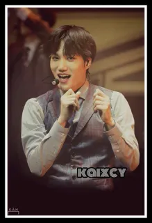 🕺 Kaixcy man, microphone, performance, singer, male, entertainer telegram sticker