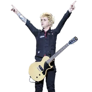 👆 Billie Joe Armstrong Billie Joe Armstrong, Green Day, Gitarre, Musik, Musiker telegram sticker