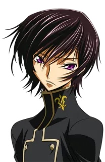😏 Lelouch Lamperouge Code Geass Anime, Lelouch, Lamperouge, Personnage, Code Geass telegram sticker