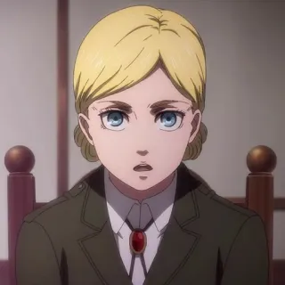 ⚔️ Historia Reiss Attack on Titan Anime, Personagem, Retrato, Garota, Historia Reiss telegram sticker