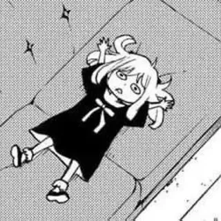 ⚰ Anya Forger Spy x Family anime, manga, bambino, spia, sdraiato telegram sticker