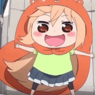 🍯 Umaru Doma Himouto! Umaru-chan 애니메이션, 치비, 귀여운, 도마 우마루, 건어물 여동생! 우마루짱 whatsapp sticker
