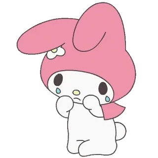 😊 My Melody My Melody, Sanrio, lindo, conejo, kawaii, pegatina, dibujo animado telegram sticker