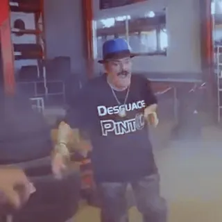 🙉 DESGUACE PINTO man, hat, clothing, mustache, pinto whatsapp sticker