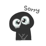 🥺 глаза, мультик, эмоция, стикер telegram sticker