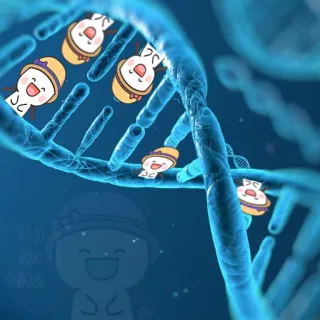 😂 Haha
Ha
Ha dessin animé, ADN, personnage, illustration, science telegram sticker
