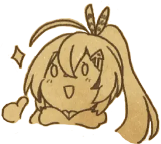 👍 Anime, Dibujos animados, Lindo, Kawaii, Brillo, Manga telegram sticker