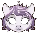 👓 licorne, cheval, animal, mignon, dessin animé, autocollant telegram sticker