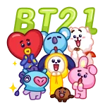 🤩 BT21 BT21, cute, cartoon, character, sticker telegram sticker