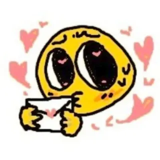 🦦 emoji, amour, coeurs, lettre, kawaii, mignon, romantique, courrier telegram sticker