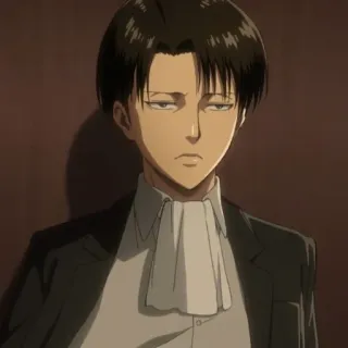 🌟 Levi Ackerman Attack on Titan Levi, Levi Ackerman, Ataque dos Titãs, Anime, Mangá, Personagem, Animação Japonesa telegram sticker