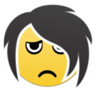 👶 悲しい, 絵文字, 顔文字, エモ, 顔, 表情 telegram sticker