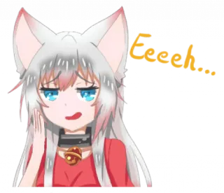 Lily – Tsundere Neko  telegram stickers