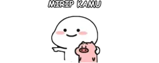 🔰 MIRIP KAMU cute, cartoon, character telegram sticker