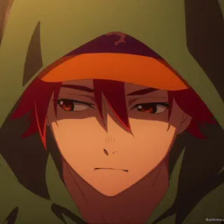 🌶 Anime, Charakter, Porträt, Hoodie telegram sticker