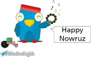 💃 Happy Nowruz Nowruz, Ano Novo Persa, Primavera, Celebração, Saudação telegram sticker